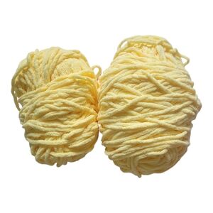Fluffy & Chunky Yarn Bundle in color Yellow/Lemon